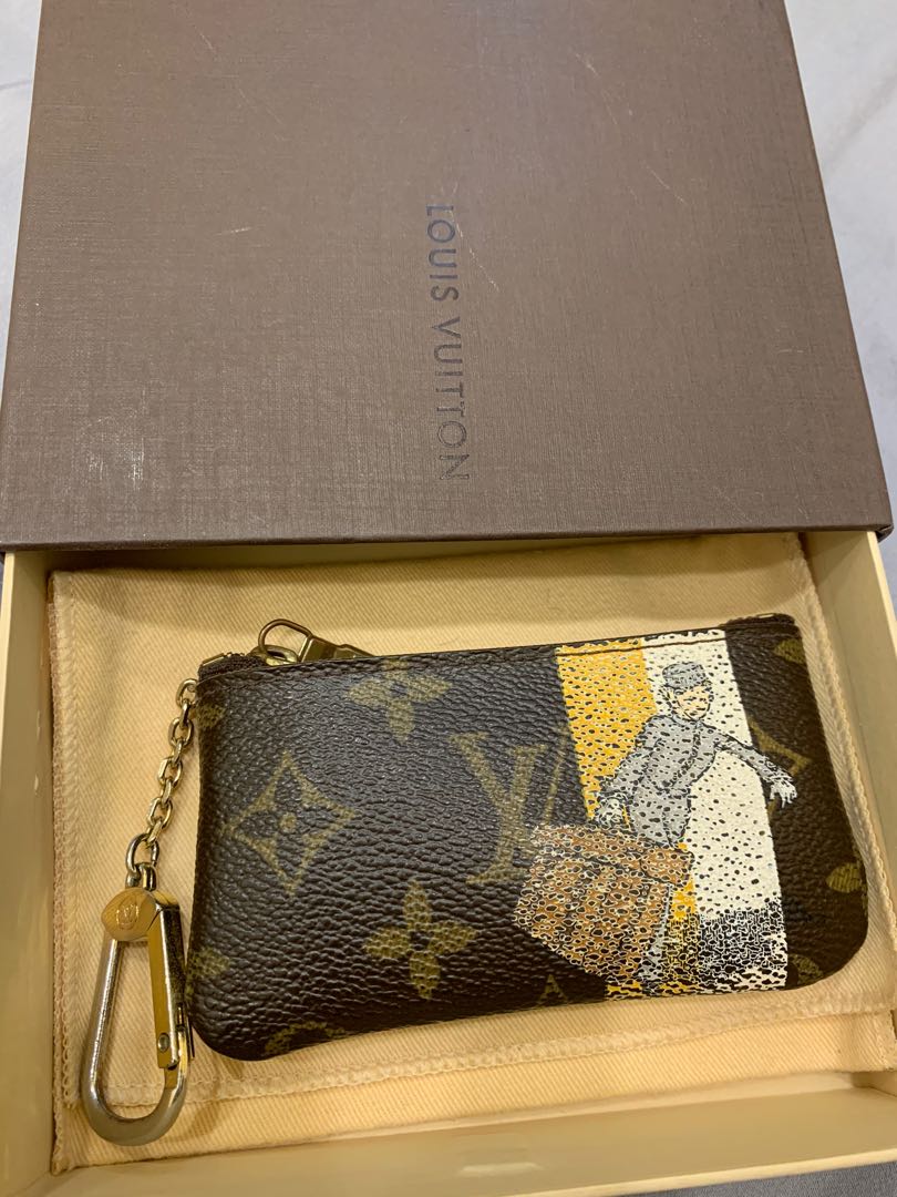 Louis Vuitton Limited Edition Yellow/White Monogram Groom Pochette