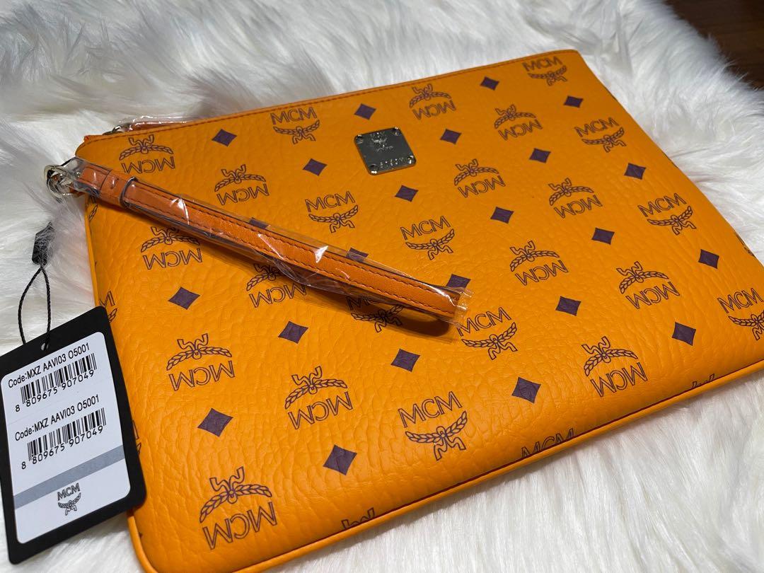 MCM Wristlet Zip Pouch in Visetos Luxury Bags Wallets on Carousell
