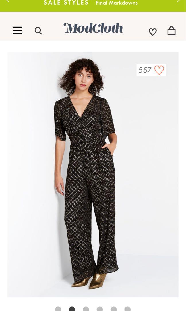 Modcloth sale black jumpsuit