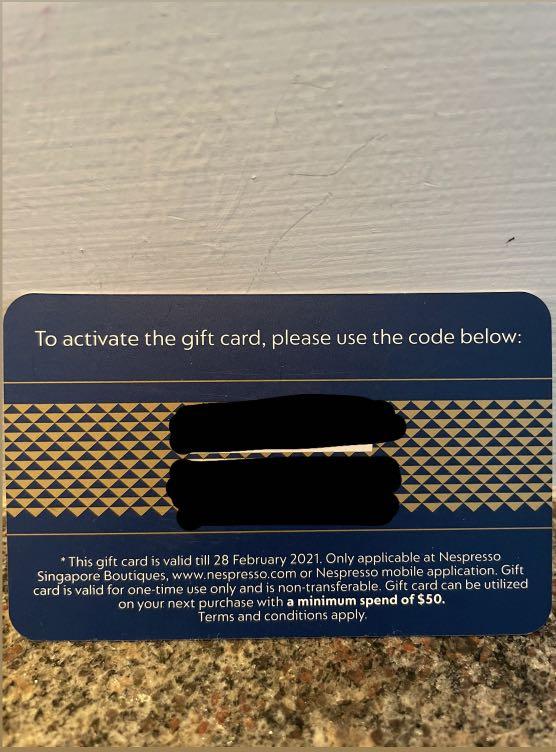 Nespresso Voucher /Gift Card, Tickets & Vouchers, Vouchers on Carousell