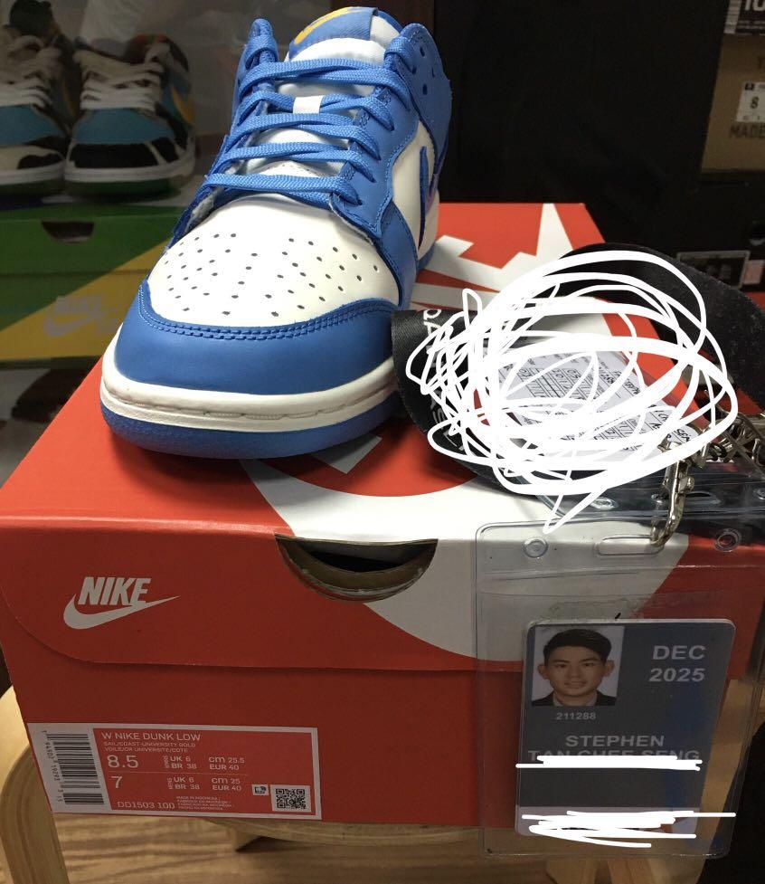 Nike dunk low coast unc blue, Men's Fashion, Footwear, Sneakers on Carousell