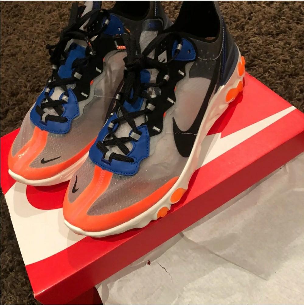 Orange React Element Bleu Nike React Element 87, Men's Fashion
