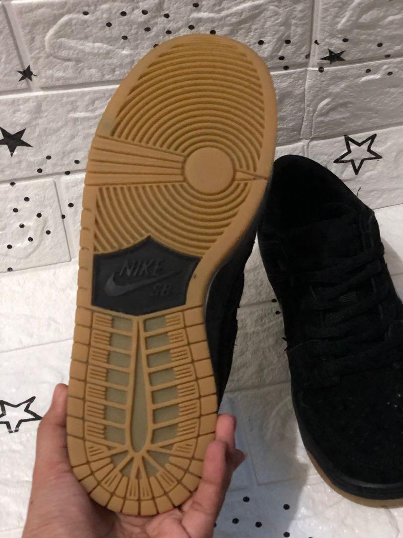 Nikesb Dunk Low Iw Black Gum, Women'S Fashion, Footwear, Sneakers On  Carousell