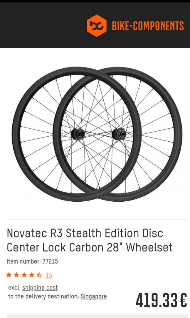 Novatec store r3 carbon