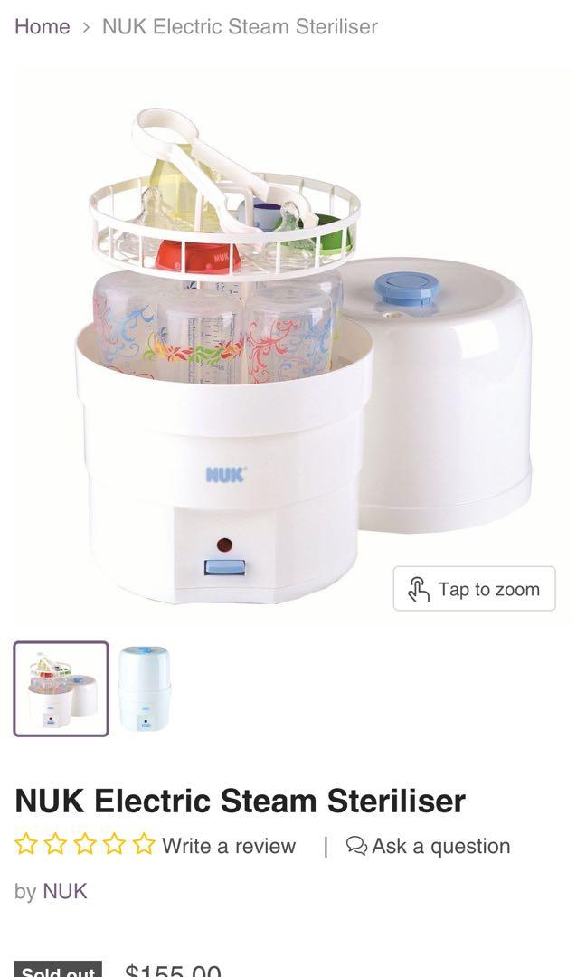 Nuk electric sale steam steriliser