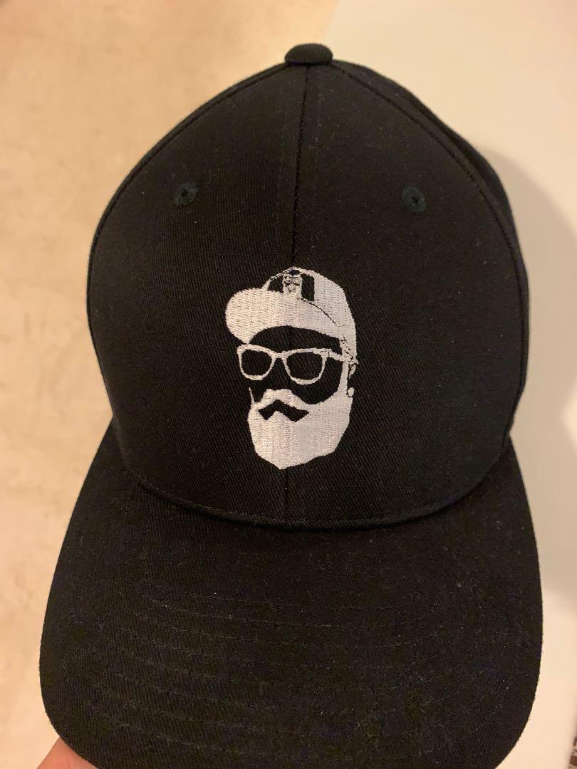 Beard and baseball cap clearance