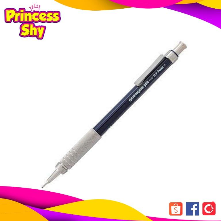 Pentel GraphGear 500 Automatic Drafting Pencil - 0.7mm, Blue, Metal Grip - View #8