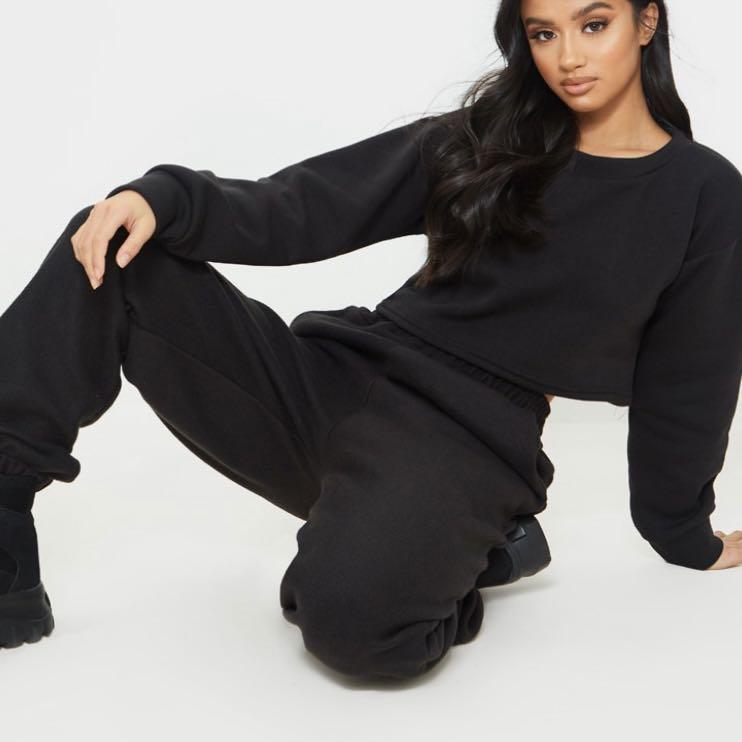 PLT Black Slouchy Joggers Women s Fashion Bottoms Other Bottoms