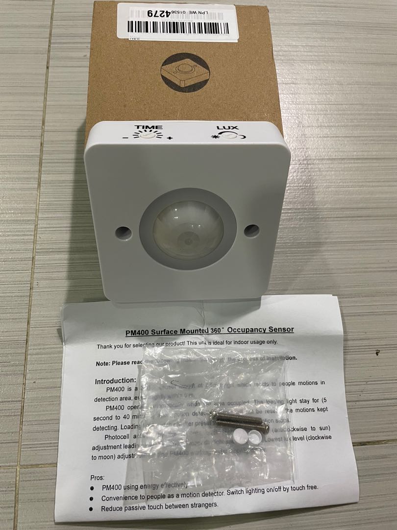 PM400 Surface Mounted Occupancy Sensor PIR Motion Detector Security