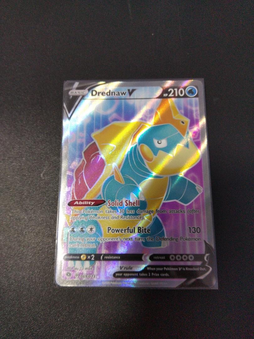 Pokemon Tcg Cp Champion Path 069 073 Drednaw V Full Art Ultra Rare Hobbies Toys Toys Games On Carousell