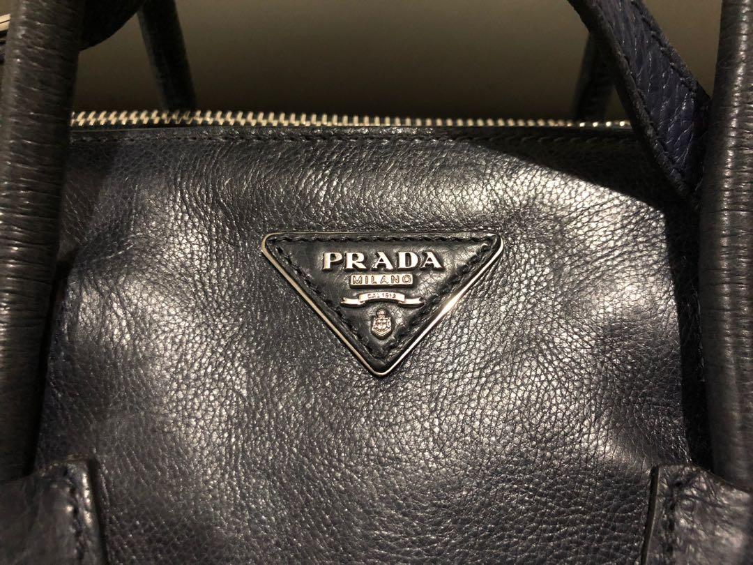 Prada, Bags, Prada Nwot Glac Calf Twin Pocket Bag