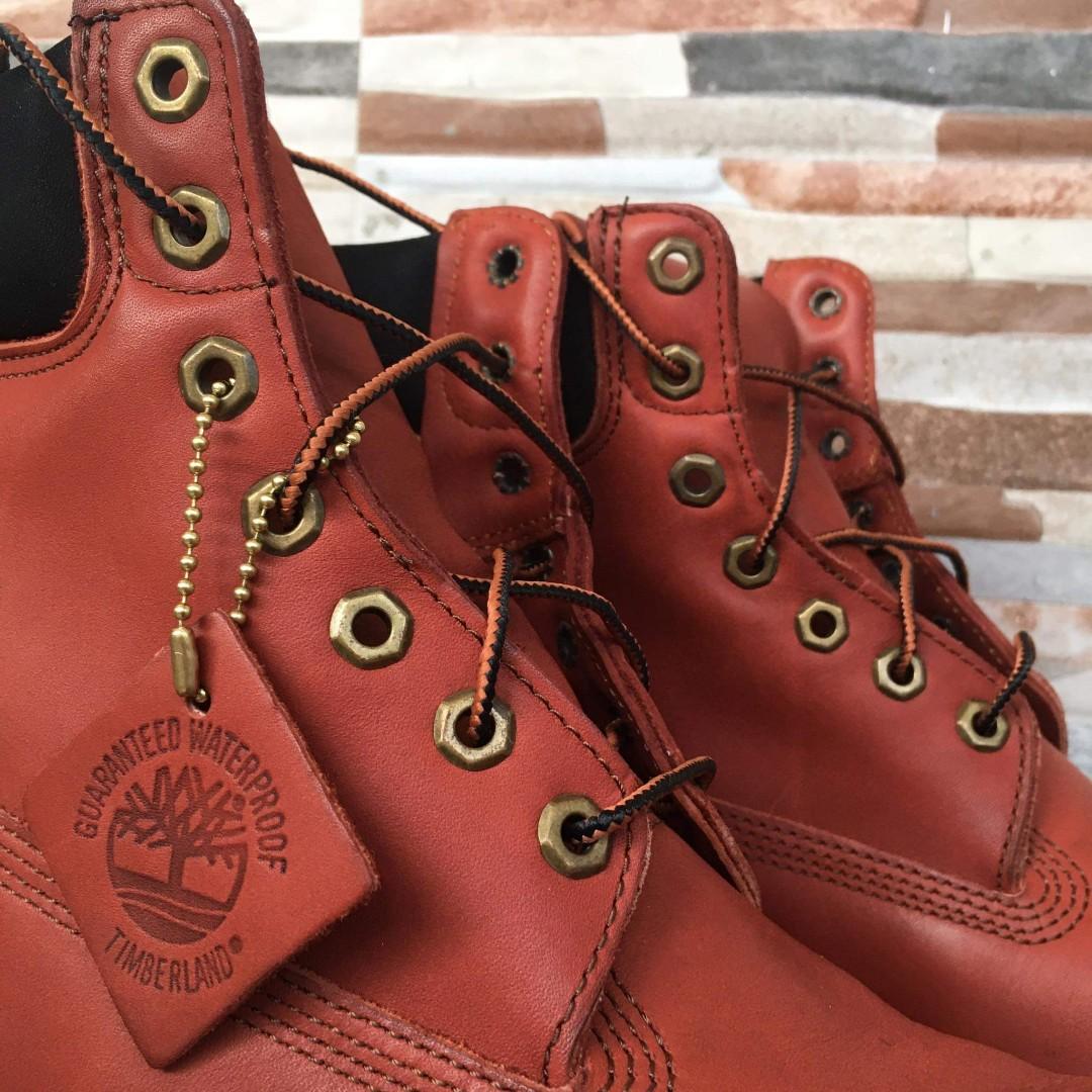 Mens red timberland hotsell boots for sale