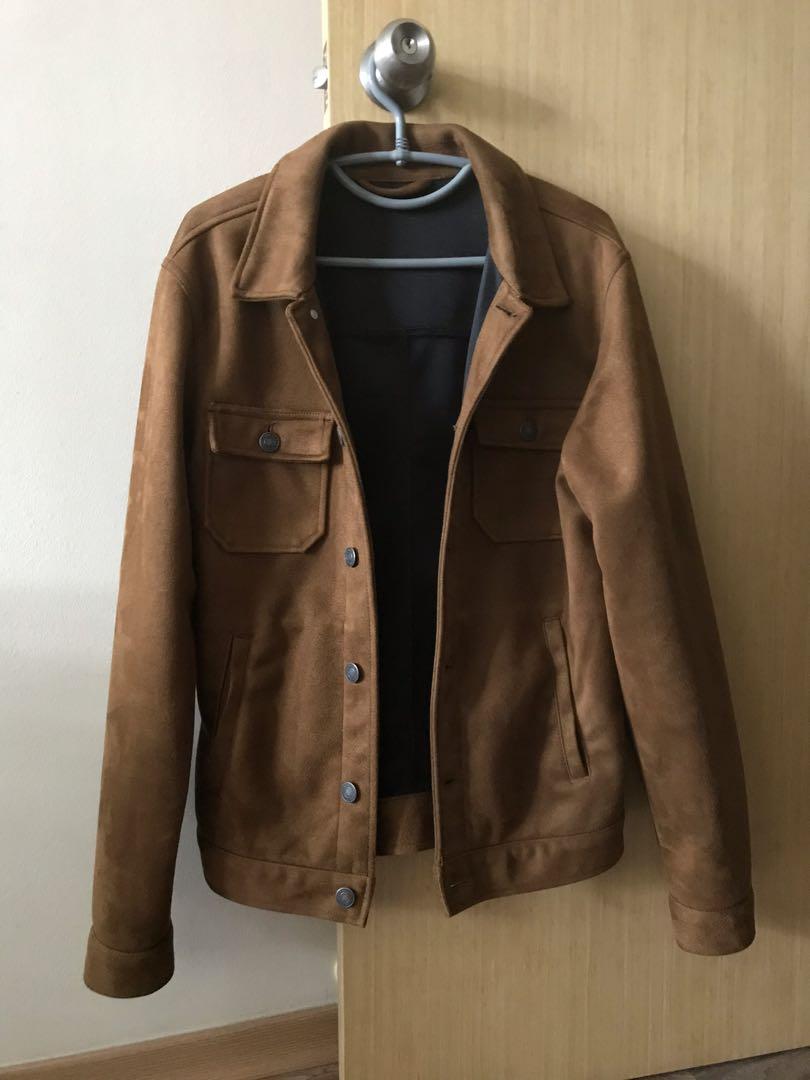 Pull Bear Tan Suede Jacket
