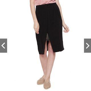 Rok Wanita/Skirt Midi/Alexis-Black