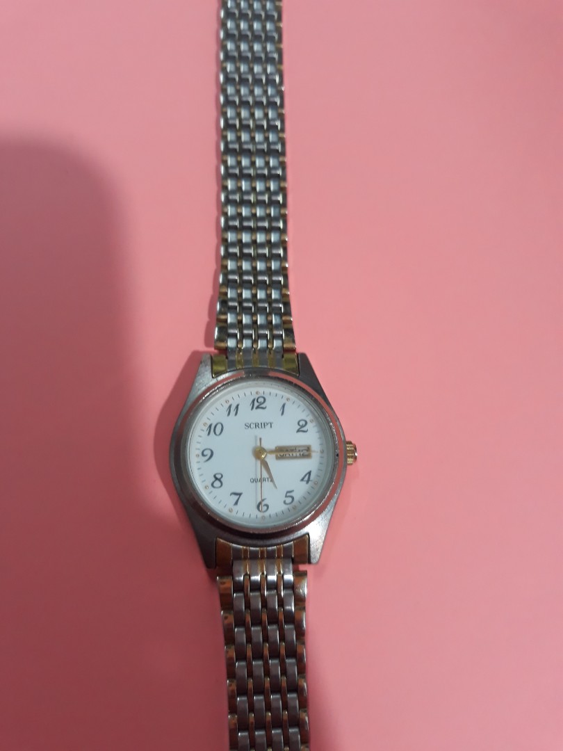 Script J axis women Japan watch