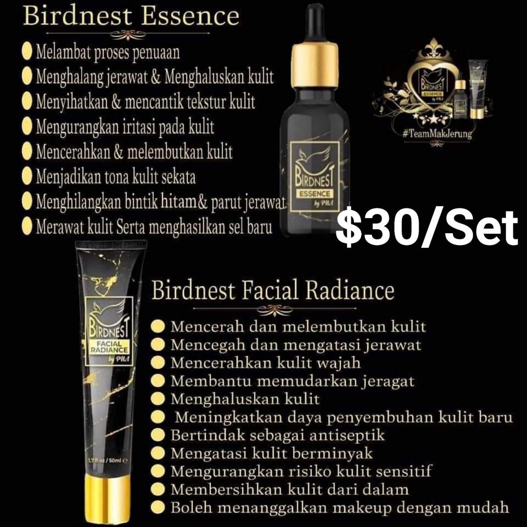 Set Birdnest Facial Wash Serum Beauty Personal Care Face Face Care On Carousell