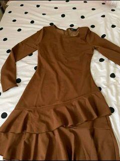 SHEIN Brown Dress (Brand New)