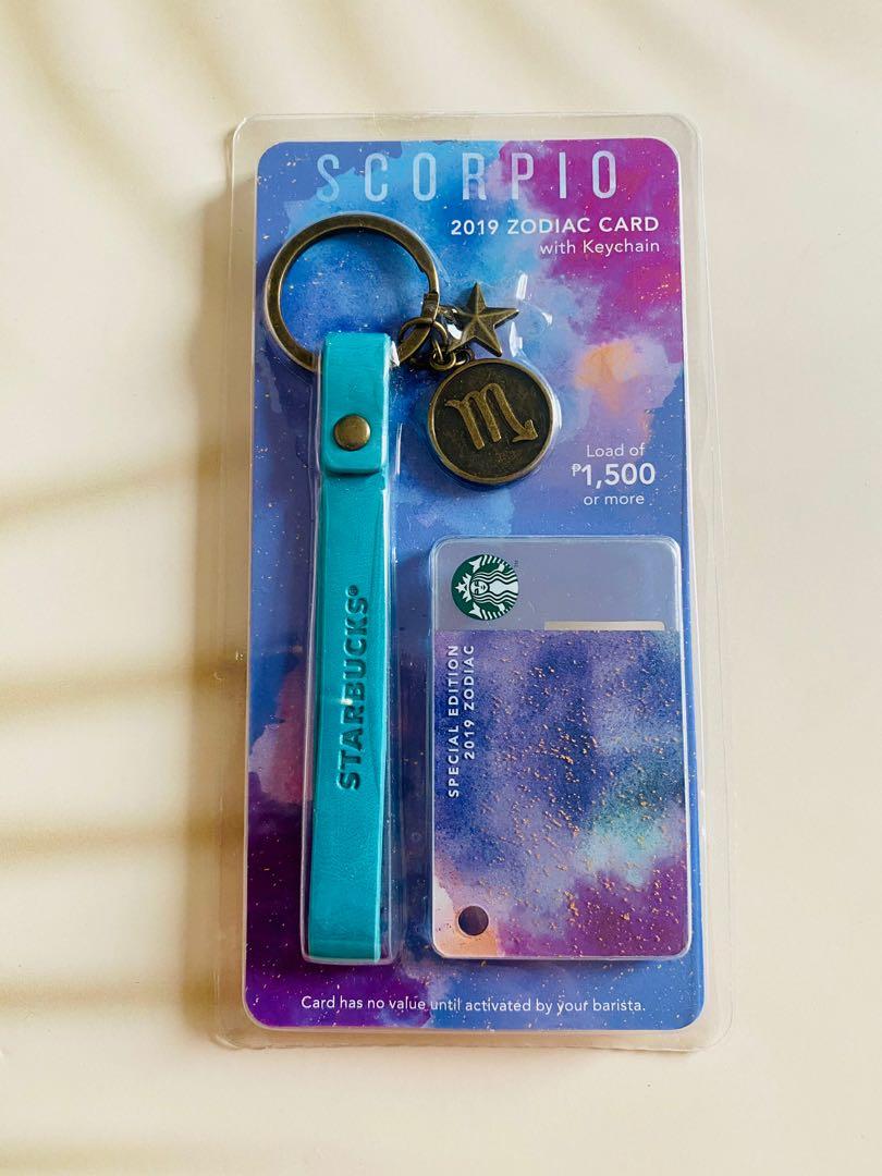 Starbucks astrology zodiac card with keychain - scorpio ...