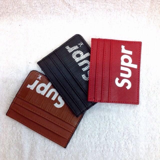 小物 Supreme Lether ID Holder Wallet 小物 supreme Leather ID Holder + Wallet Supreme Leather ID