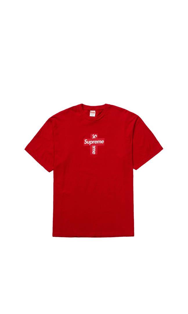 多色）Supreme Cross Box Logo Tee Size M BOGO T-shirt 現貨供應, 男