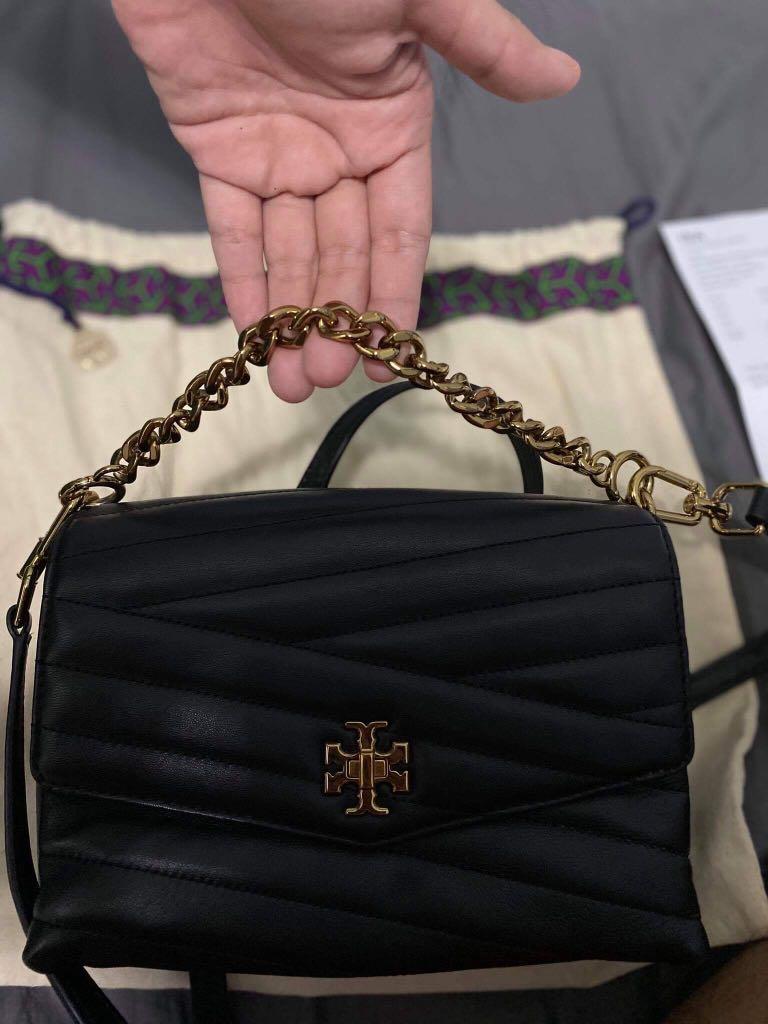 Tory Burch Kira Chevron Quilted Leather Top Handle Satchel, Luxury, Bags &  Wallets on Carousell