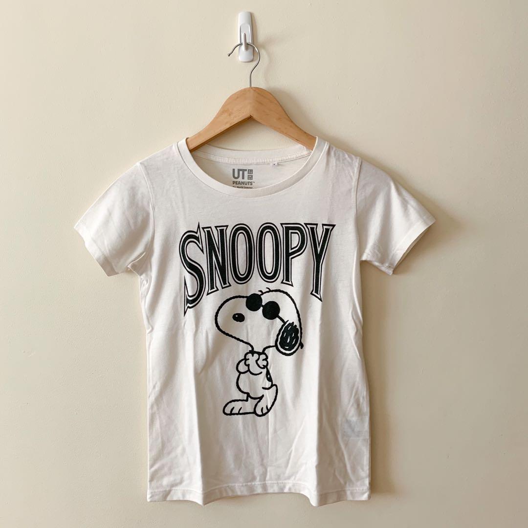 Uniqlo Snoopy T Shirt Women S Fashion Tops Shirts On Carousell