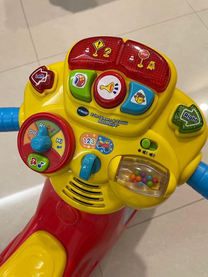 V tech 2 in 1 learn zoom motorbike babies kids infant playtime on
