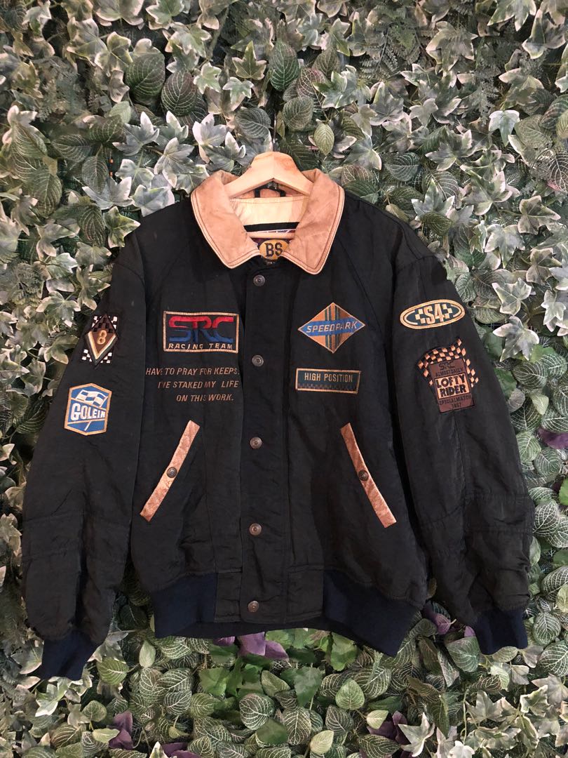 Vintage SRC Racing Bomber Jacket Men s Fashion Coats Jackets