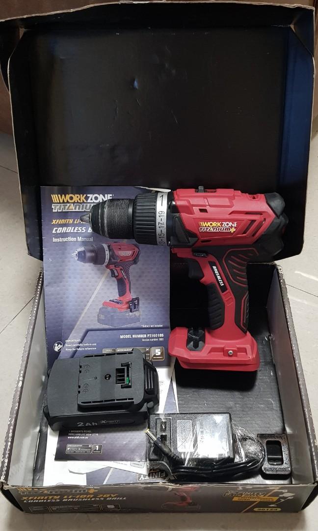 Workzone cordless brushless drill driver Commercial Industrial