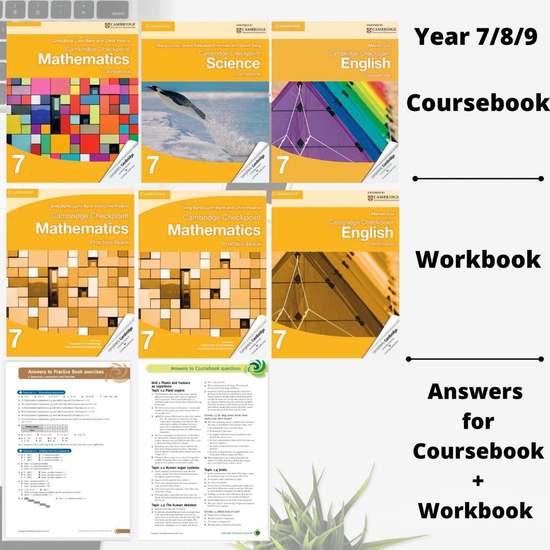 Year 7 8 9 Cambridge Checkpoint Maths English Science Study Pack Books Stationery Books On Carousell