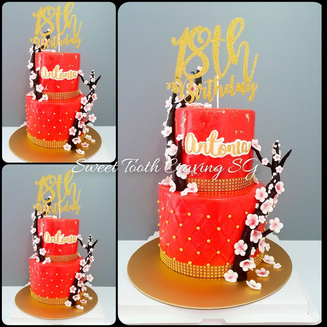 18th Birthday Chinese Themed Cake Food Drinks Homemade Bakes On Carousell