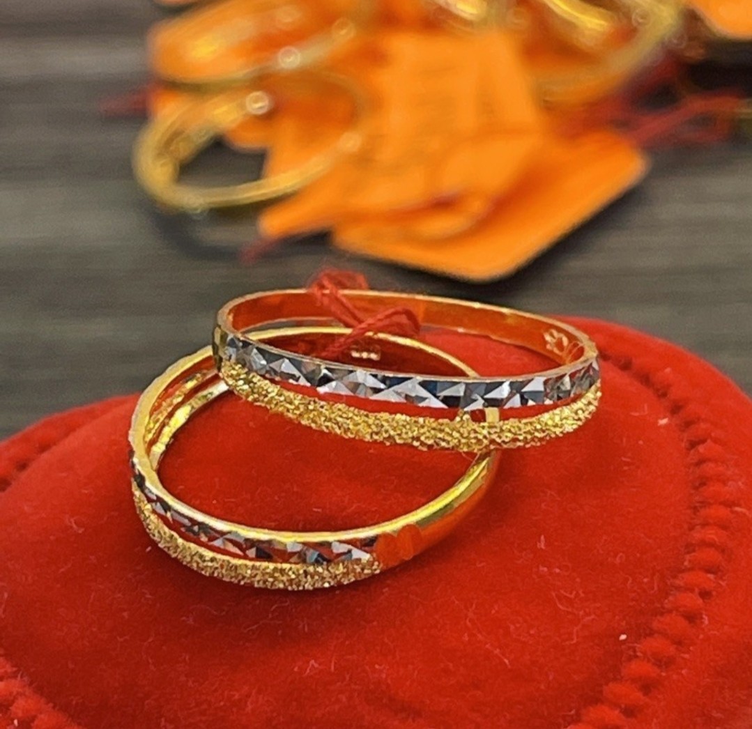 916 Gold Ring 2 Layer Cincin 2 Layer Women S Fashion Jewelry Organisers Body Jewelry On Carousell
