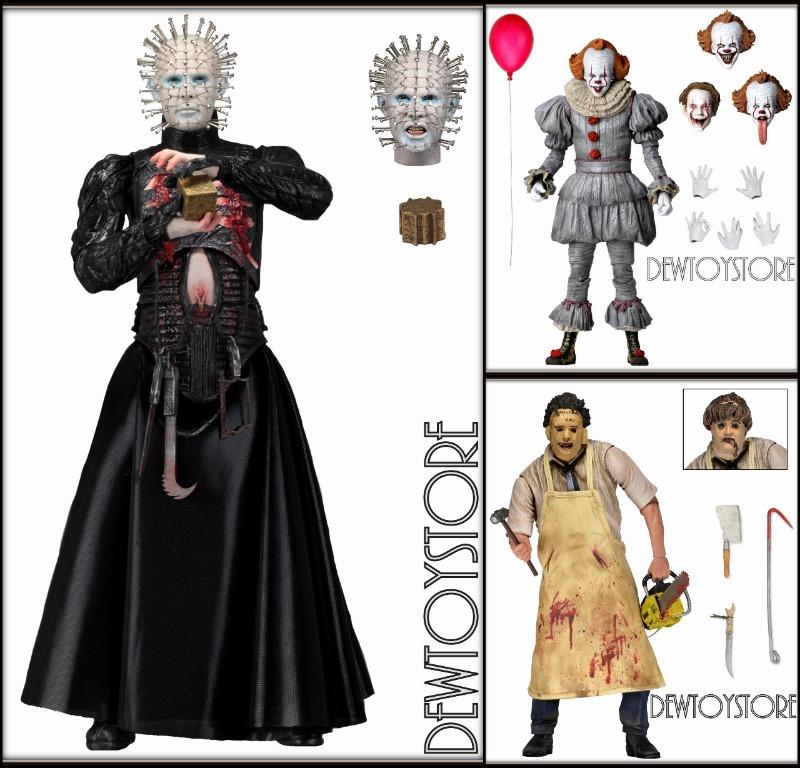 𝙐𝙍𝙂𝙀𝙉𝙏 𝗣𝗿𝗲 𝗼𝗿𝗱𝗲𝗿 Neca Toys 7 Scale Action Figure Reissue Hellraiser Ultimate Pinhead It Chapter 2 Ultimate Pennywise 2019 Movie Texas Chainsaw Massacre Ultimate Leatherface Hobbies Toys Toys Games On