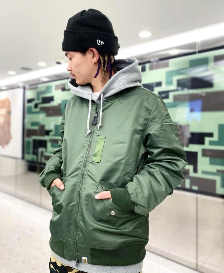 Bape Bomber MA 1 Jacket Carousell
