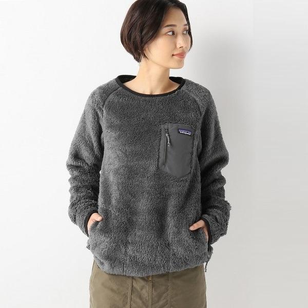 韓版Patagonia 深灰色高密度羊绒Los Gatos Crew Fleece 長袖衫, 女裝