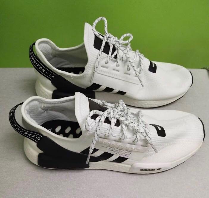 Adidas NMD V2 Runner White Sneakers, Men's Fashion, Footwear, Sneakers on  Carousell
