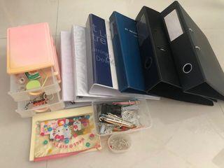 Assorted Stationery n Ring Files