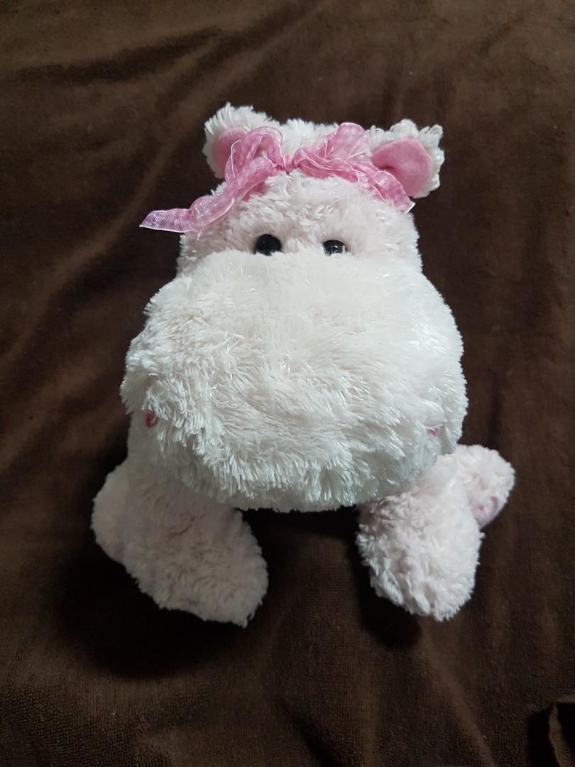 Pink hippo shop stuffed animal