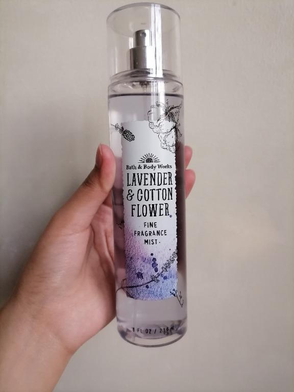Bath And Body Works Lavender And Cotton Flower Fine Fragrance Mist Beauty Personal Care Fragrance Deodorants On Carousell