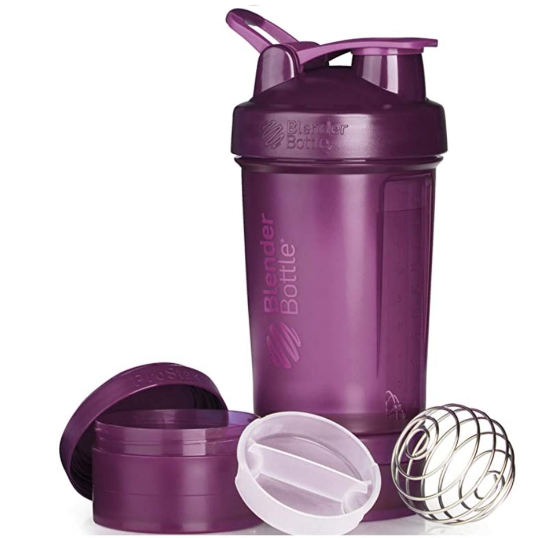 Blender Bottle Prostak 22 oz (Category: Water Bottles & Tumblers) located in Singapore. Submitted by wheyfittersg (Listing ID 1062920474, Image 2). Description: The Ultimate All-In-One. Supplement, snacks, pills and liquid-all in the same bottle. Featuring the BlenderBall wire Whisk and the unique Twist N' Lock containers, the Prostak system is the all-in-one solution for the serious athlete..