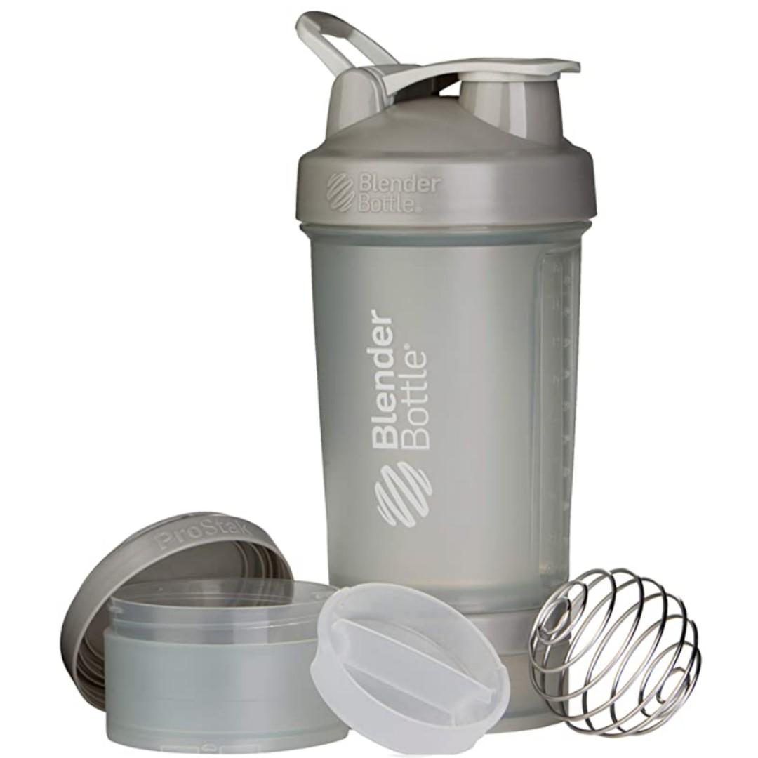 Blender Bottle Prostak 22 oz (Category: Water Bottles & Tumblers) located in Singapore. Submitted by wheyfittersg (Listing ID 1062920474, Image 3). Description: The Ultimate All-In-One. Supplement, snacks, pills and liquid-all in the same bottle. Featuring the BlenderBall wire Whisk and the unique Twist N' Lock containers, the Prostak system is the all-in-one solution for the serious athlete..