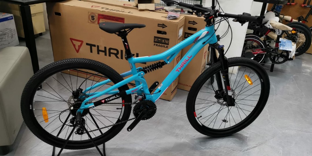 Brand new Thrill Oust 27.5 full suspension mountain bike . Mtb