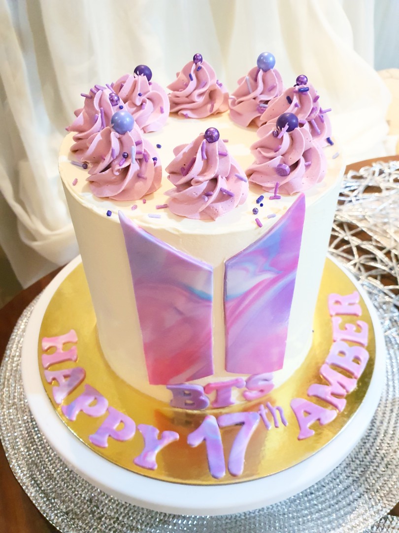 Bts Cake Birthday Cake Food Drinks Baked Goods On Carousell If you are using mobile phone, you could also use menu drawer from browser. bts cake birthday cake