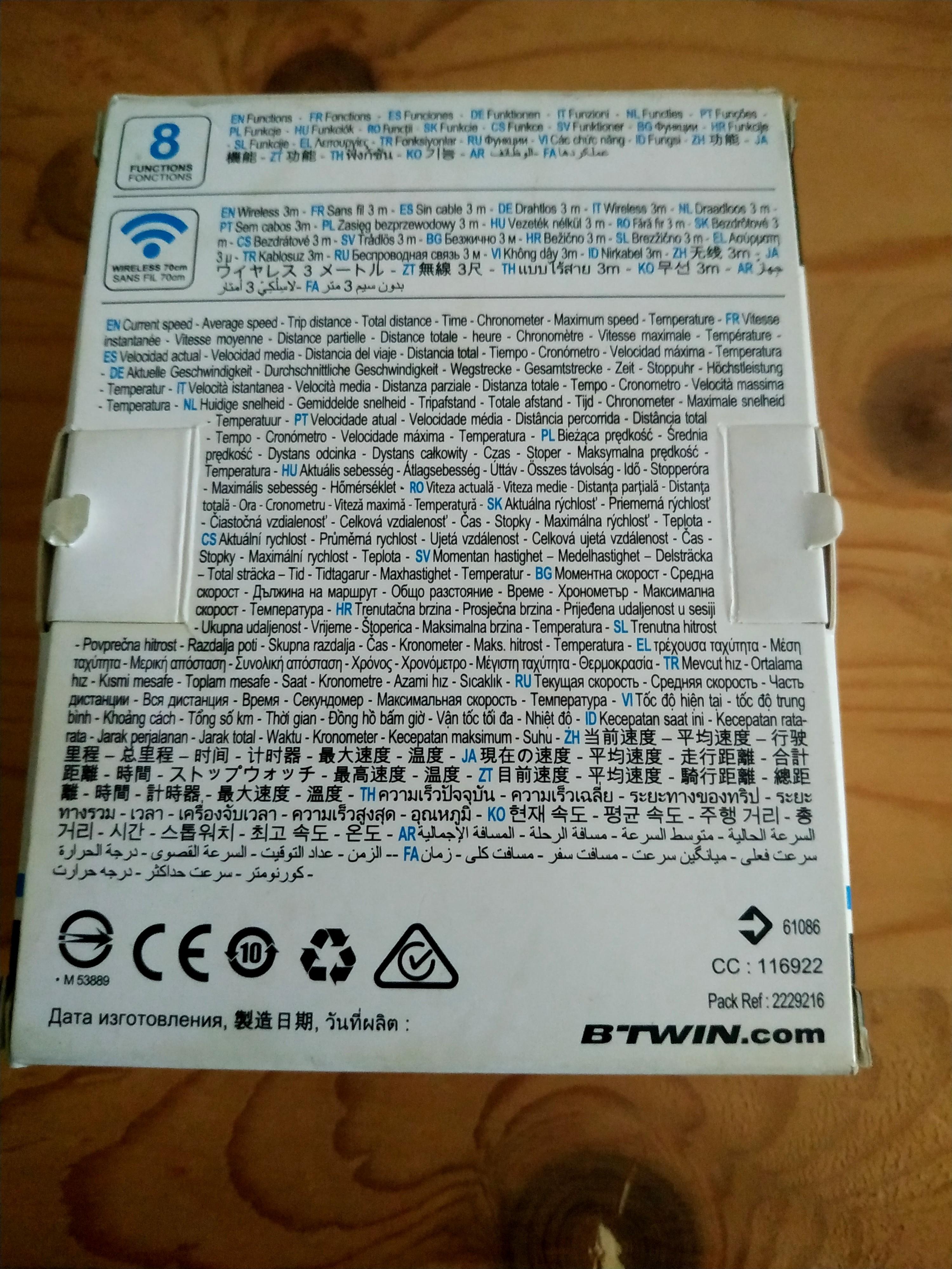 btwin speedometer 100