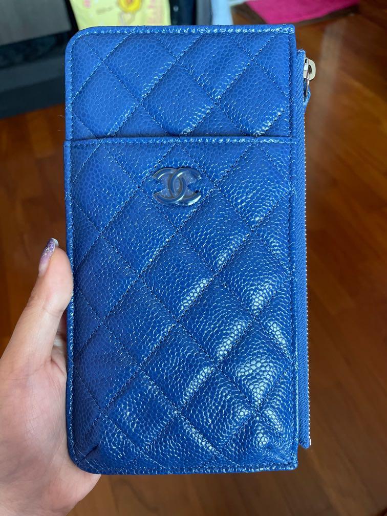 chanel flat wallet