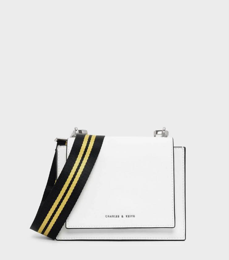 Nylon strap crossbody bag charles and keith on sale