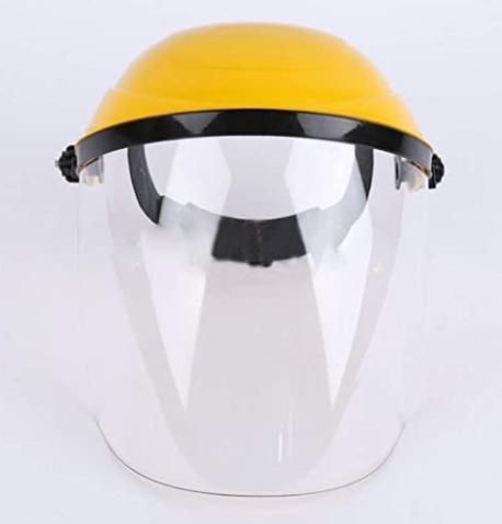 Clear Face Shield and Visor Screen Safety Mask (Item Code 345) (Category: Vision Care) located in Marikina City. Submitted by skowshop (Listing ID 1062980999, Image 3). Description: About this item: Protects the face from splashes of hot water or general cleaning material Nylon headband is adjustable for universal fit High impact plastic helmet Easy to Clean – Wipes clean for quick use #faceshield #clearfaceshield #safetymask.