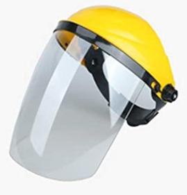 Clear Face Shield and Visor Screen Safety Mask (Item Code 345) (Category: Vision Care) located in Marikina City. Submitted by skowshop (Listing ID 1062980999, Image 2). Description: About this item: Protects the face from splashes of hot water or general cleaning material Nylon headband is adjustable for universal fit High impact plastic helmet Easy to Clean – Wipes clean for quick use #faceshield #clearfaceshield #safetymask.