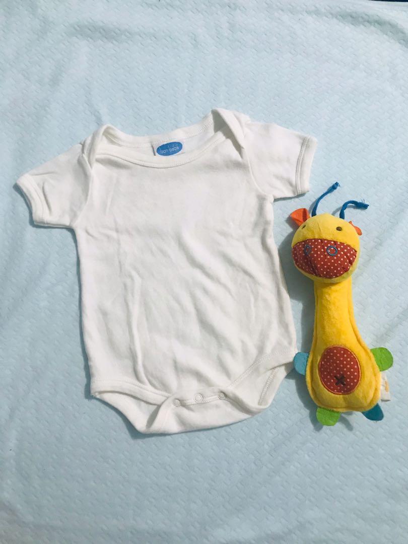 cream baby onesie