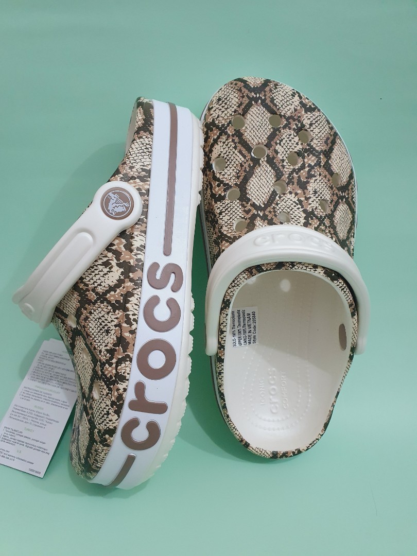 crocs snakeskin